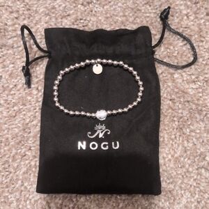NOGU Silver Beaded Bracelet